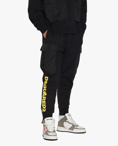  DSQUARED2 - Quần jogger nam phối zip Cipro Cargo 