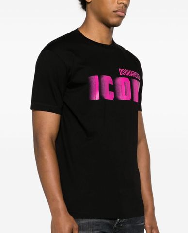  DSQUARED2 - Áo thun nam cổ tròn tay ngắn Icon Blur Cool Fit 