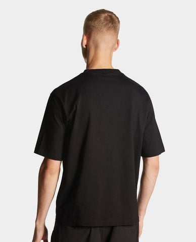  DSQUARED2 - Áo thun nam cổ tròn tay ngắn phối logo cách điệu Icon 