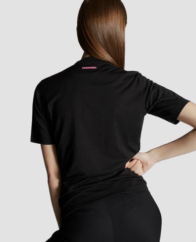  DSQUARED2 - Áo thun nữ cổ tròn Icon 