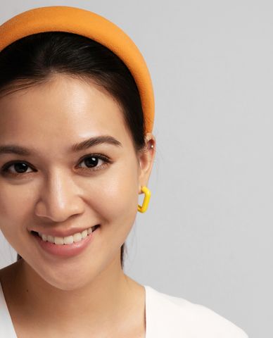  CECI - Băng đô cài tóc nữ bản lớn bọc vải thời trang 