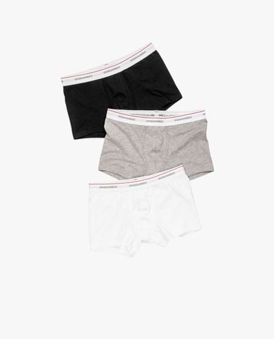  DSQUARED2 - Set 3 quần lót nam boxer phối logo 