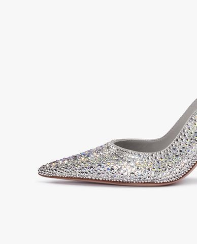  LE SILLA - Giày cao gót bít mũi đính đá Chanel Bella 