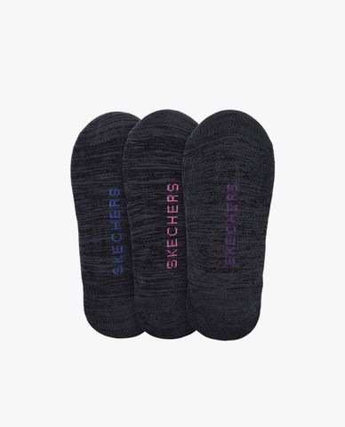  SKECHERS - Set 3 đôi vớ nữ cổ thấp phối logo 