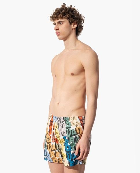  DSQUARED2 - Quần bơi nam lưng thun phối màu nổi bật 