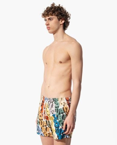  DSQUARED2 - Quần bơi nam lưng thun phối màu nổi bật 