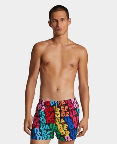  DSQUARED2 - Quần bơi nam lưng thun phối màu nổi bật 