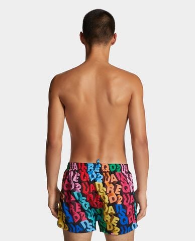  DSQUARED2 - Quần bơi nam lưng thun phối màu nổi bật 