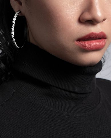  CECI - Khuyên tai nữ khoen tròn lớn cá tính 