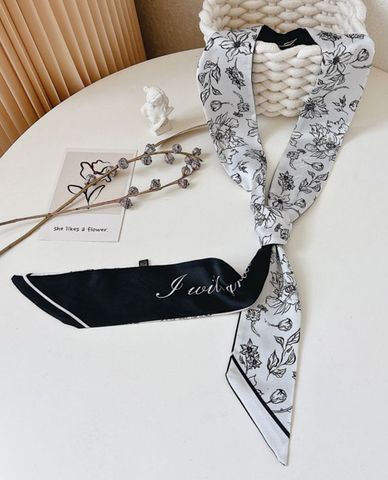  CECI - Khăn choàng nữ dáng dài in hoa sang trọng 