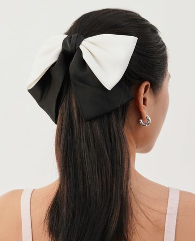  CECI - Kẹp tóc nữ thắt nơ phối màu thời trang 