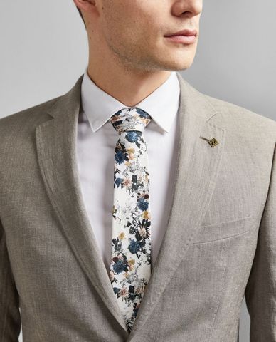  TED BAKER - Cà vạt nam họa tiết hoa Harras 
