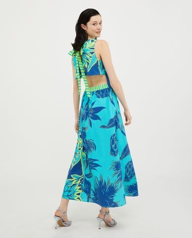  MAX&Co. - Đầm cut out sát nách midi phối hoạ tiết Mentana 