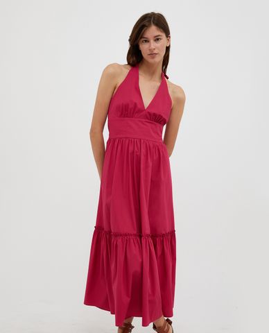  MAX&Co. - Đầm maxi cổ yếm xếp li phom suông Ristoro 