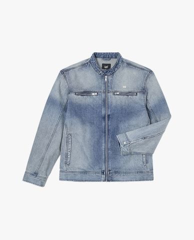  LEE - Áo khoác denim nam cổ trụ Modern Comfort 