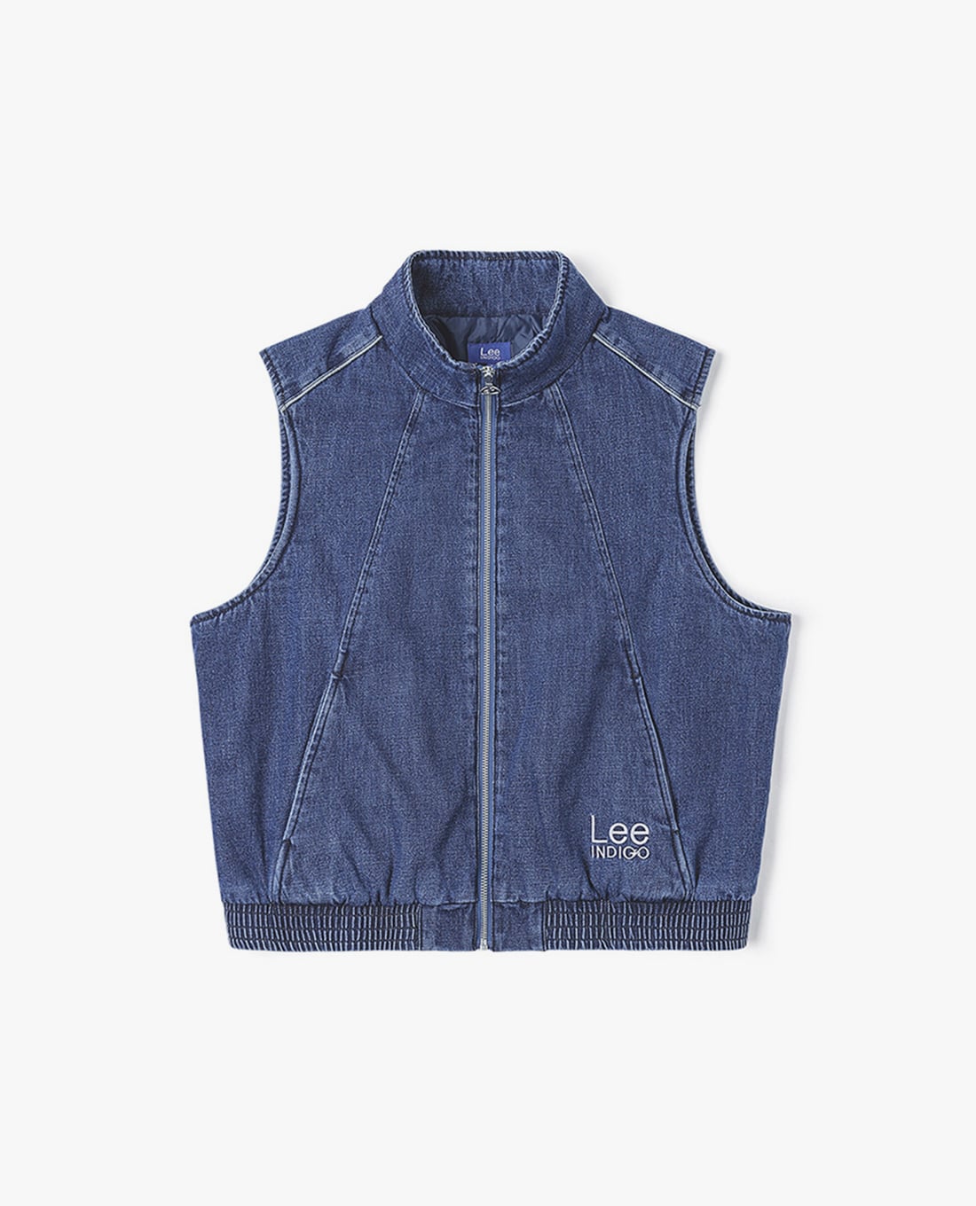 LEE - Áo khoác gilet nữ denim Indigo Seasonal