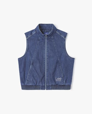  LEE - Áo khoác gilet nữ denim Indigo Seasonal 