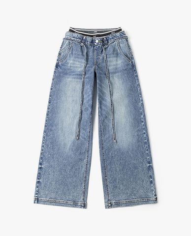  LEE - Quần jeans nữ ống rộng Indigo 