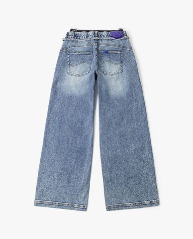  LEE - Quần jeans nữ ống rộng Indigo 