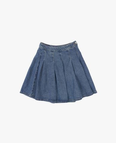  LEE - Chân váy denim mini xếp li Modern 