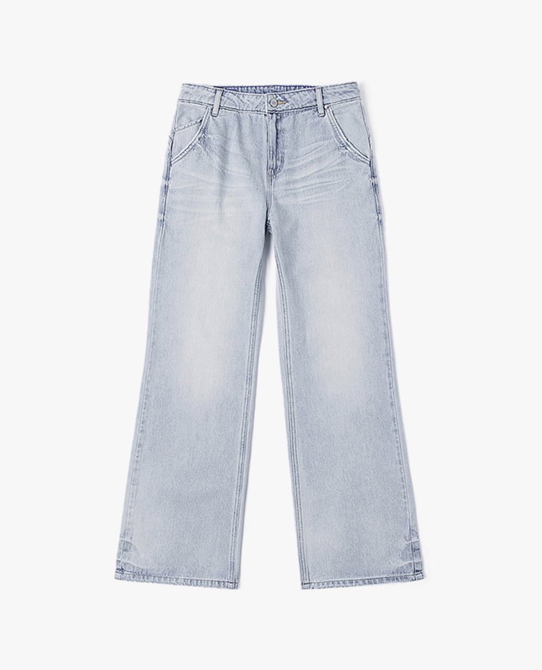 LEE - Quần jeans nữ ống rộng Indigo