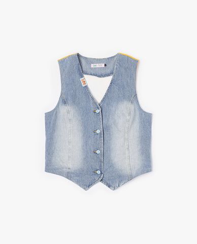  LEE - Áo khoác gilet nữ denim Ruohan Wang Seasonal 