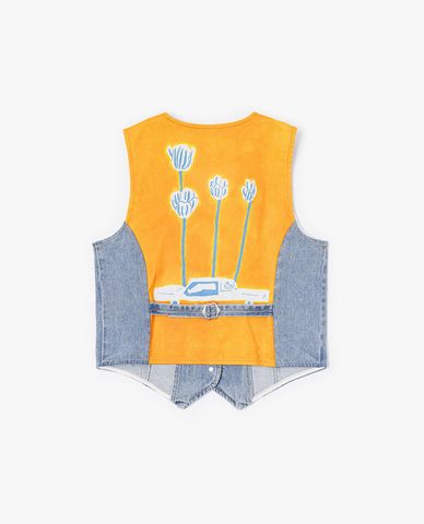  LEE - Áo khoác gilet nữ denim Ruohan Wang Seasonal 