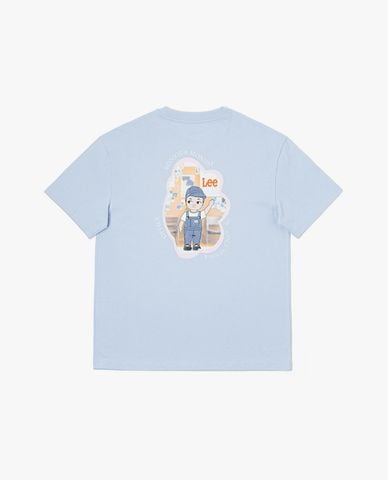  LEE - Áo thun nữ cổ tròn tay ngắn Modern Boyfriend 