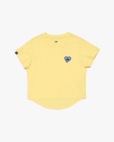  LEE - Áo croptop nữ cổ tròn tay ngắn Modern Seasonal 