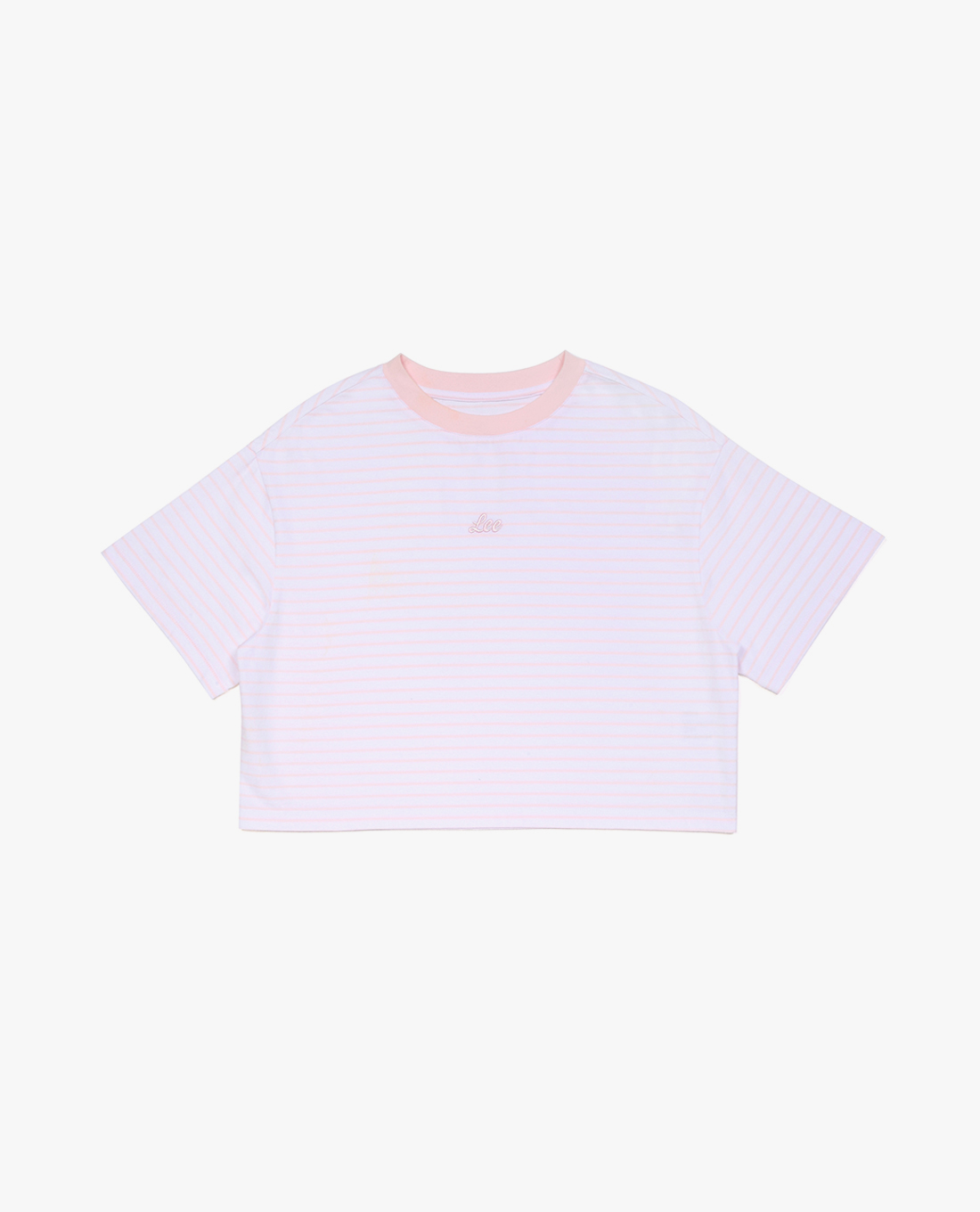 LEE - Áo croptop nữ cổ tròn tay ngắn Modern Seasonal