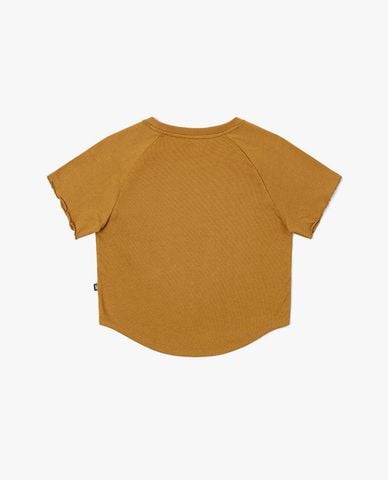  LEE - Áo croptop nữ cổ tròn tay ngắn Modern Seasonal 