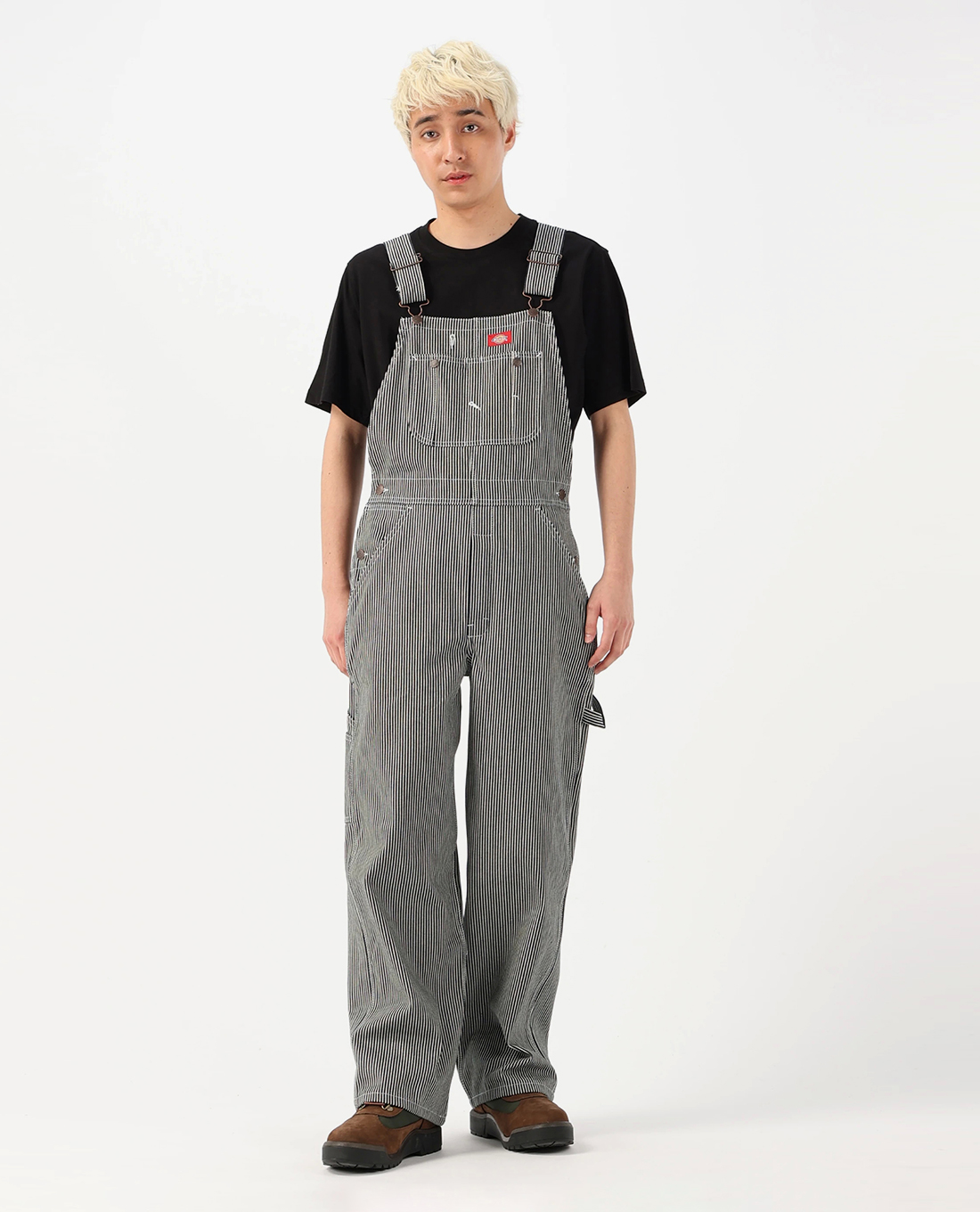 DICKIES - Jumpsuits unisex cổ yếm Bib Overalls Hickory Stripe