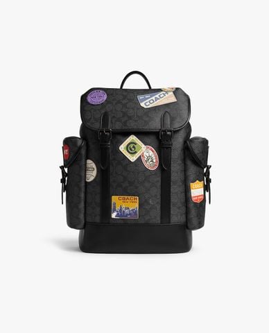  COACH - Balo nam phom chữ nhật Hitch In Signature 