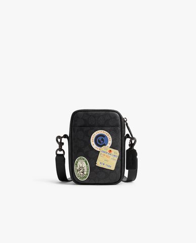  COACH - Túi đeo chéo nam phom chữ nhật Hitch In Signature 