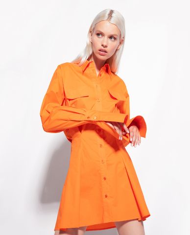  PINKO - Đầm sơ mi mini tay dài hiện đại Austero 