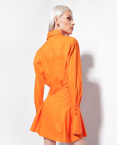  PINKO - Đầm sơ mi mini tay dài hiện đại Austero 