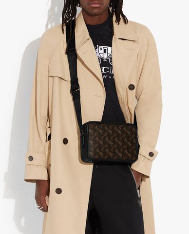  COACH - Túi đeo chéo nam phom chữ nhật Charter 24 