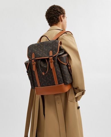  COACH - Balo nam nắp gập Hitch With Horse And Carriage Print 