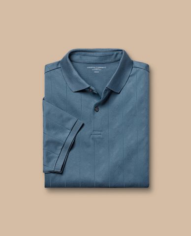  CHARLES TYRWHITT - Áo polo nam cổ bẻ tay ngắn Textured Jacquard 