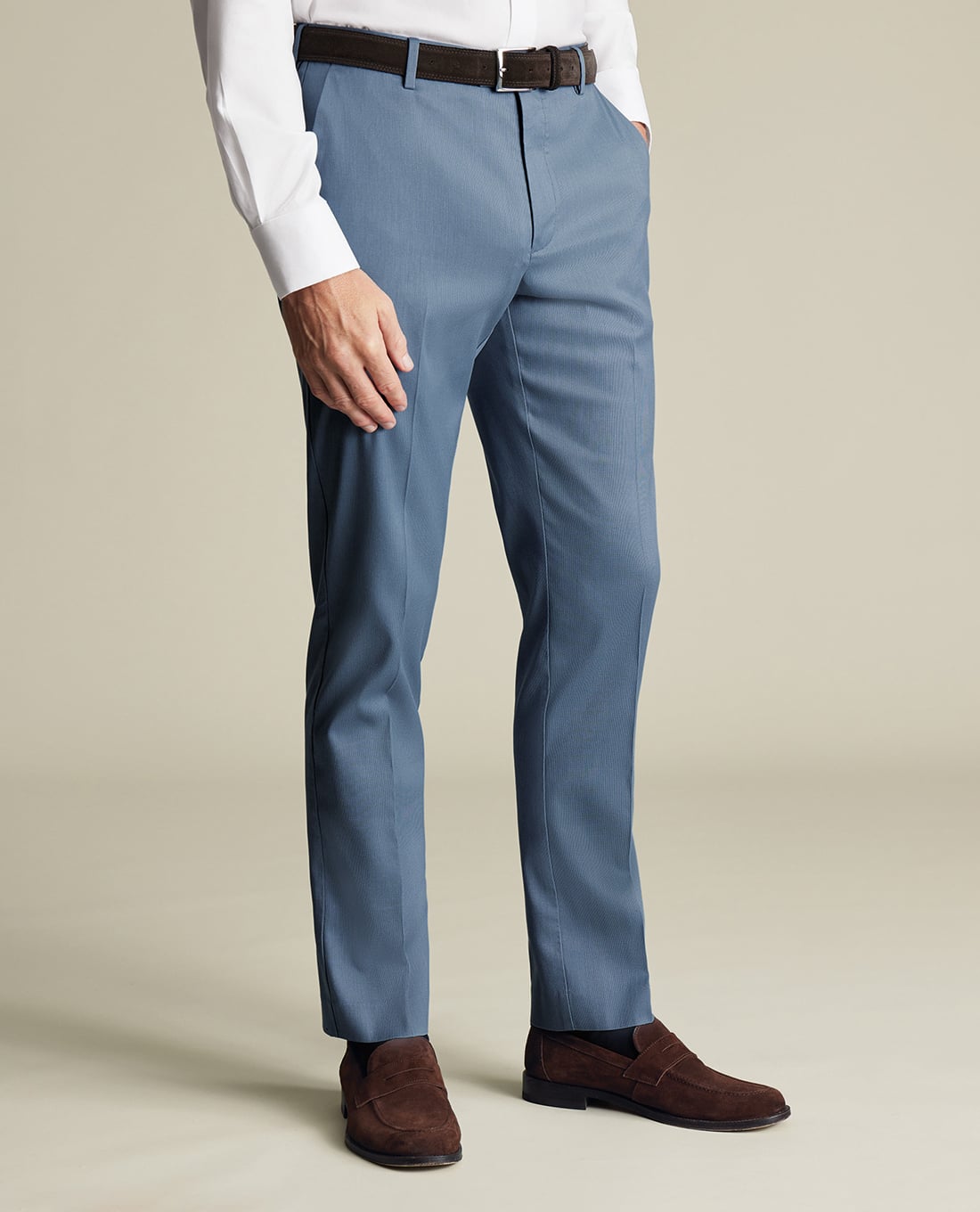 CHARLES TYRWHITT - Quần âu nam Smart Stretch Texture