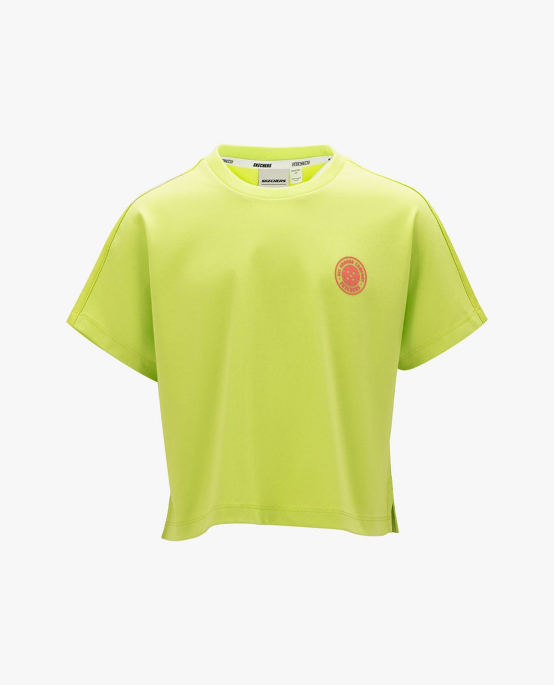 SKECHERS - Áo thun bé gái cổ tròn tay ngắn năng động