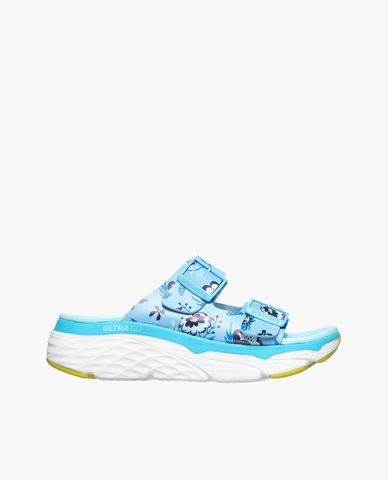  SKECHERS - Dép nữ quai ngang Max Cushioning Wild Flower 