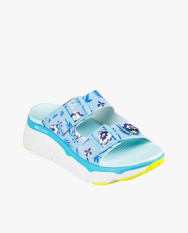  SKECHERS - Dép nữ quai ngang Max Cushioning Wild Flower 