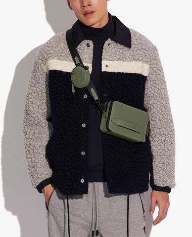  COACH - Túi đeo chéo nam chữ nhật Charter With Hybrid Pouch 