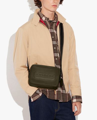  COACH - Túi đeo chéo nam chữ nhật Charter 24 