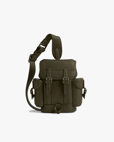  COACH - Túi đeo chéo nam phom chữ nhật phối túi nắp gập cá tính 