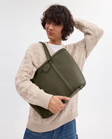  COACH - Túi tote nam phom hình thang Gotham 