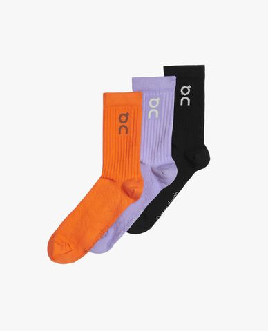  ON RUNNING - Set 3 đôi vớ nam cổ cao Logo 