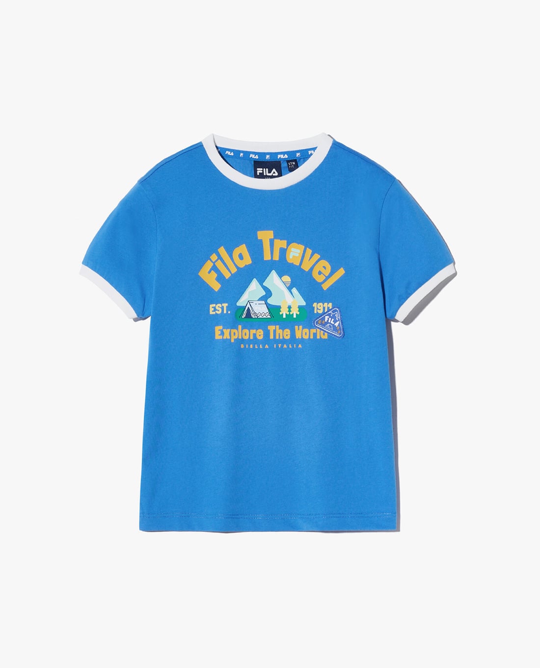 FILA - Áo thun trẻ em Travel Club Ringer