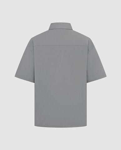  URBAN REVIVO - Áo sơ mi nam cổ bẻ tay ngắn thời trang 